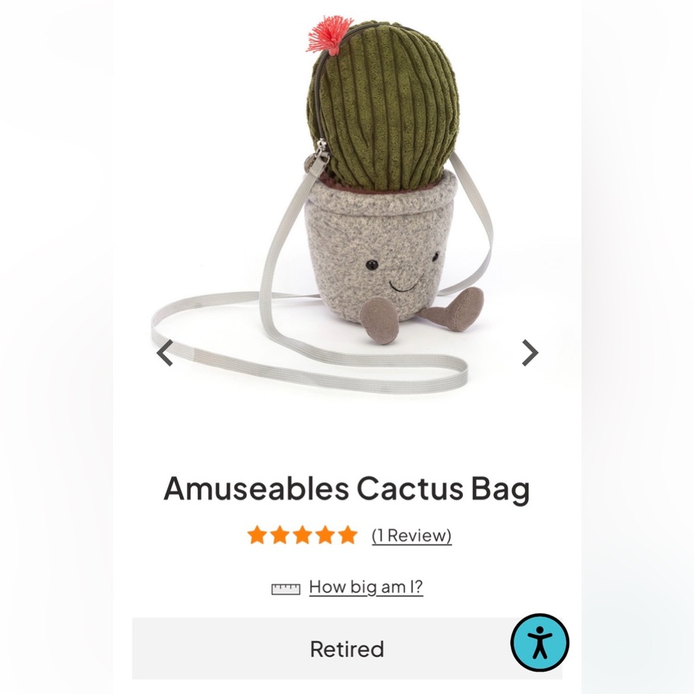 Jellycat Cactus Purse
